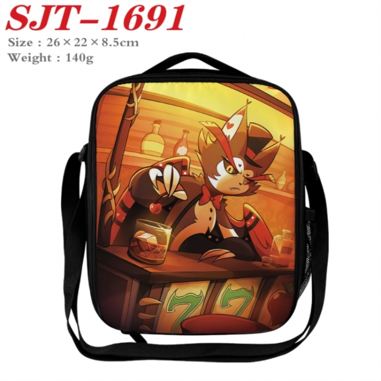 Hazbin Hotel Anime Lunch Bag Crossbody Bag 26x22x8.5cm 