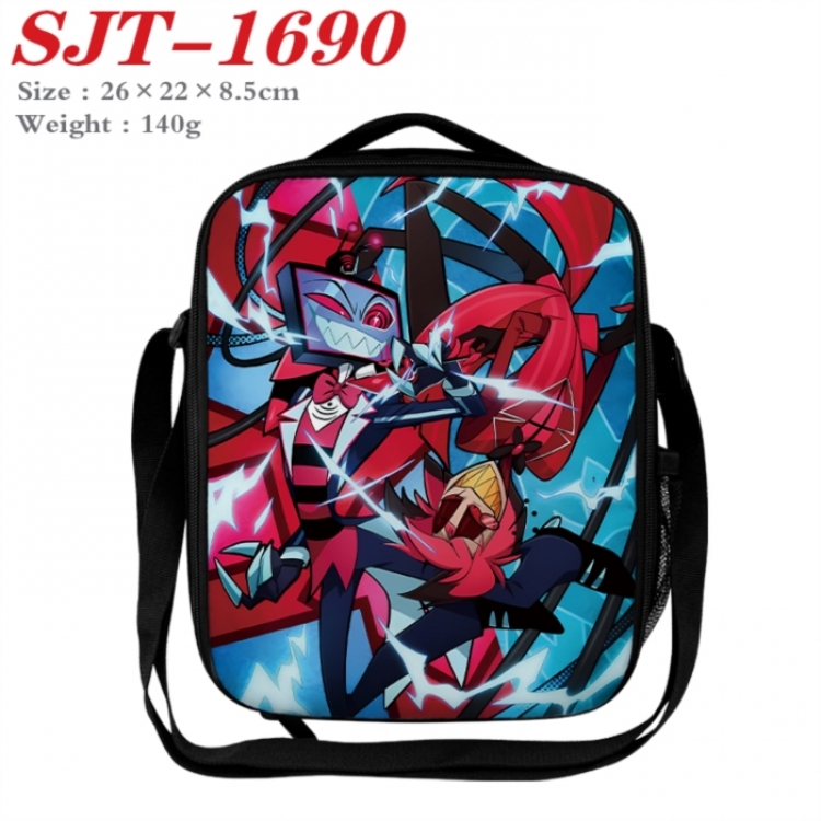 Hazbin Hotel Anime Lunch Bag Crossbody Bag 26x22x8.5cm 