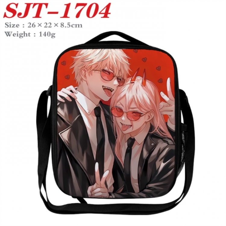 Chainsaw man Anime Lunch Bag Crossbody Bag 26x22x8.5cm 