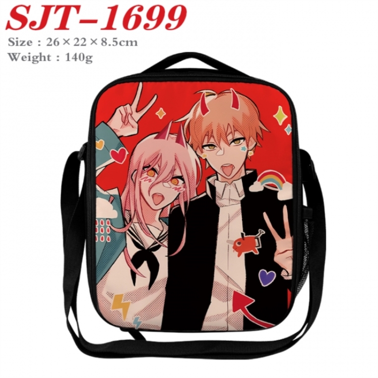 Chainsaw man Anime Lunch Bag Crossbody Bag 26x22x8.5cm 