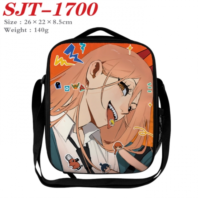 Chainsaw man Anime Lunch Bag Crossbody Bag 26x22x8.5cm 