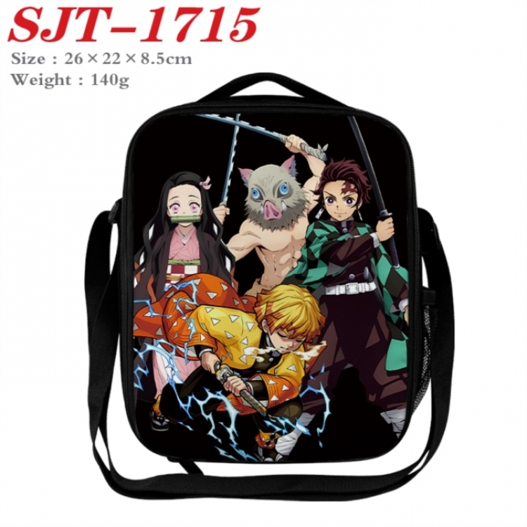 Demon Slayer Kimets Anime Lunch Bag Crossbody Bag 26x22x8.5cm 
