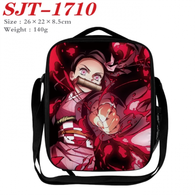 Demon Slayer Kimets Anime Lunch Bag Crossbody Bag 26x22x8.5cm 
