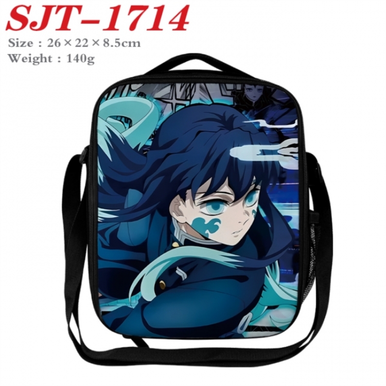 Demon Slayer Kimets Anime Lunch Bag Crossbody Bag 26x22x8.5cm 