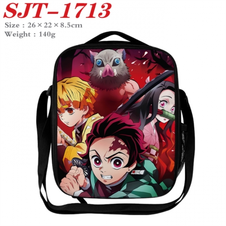 Demon Slayer Kimets Anime Lunch Bag Crossbody Bag 26x22x8.5cm 