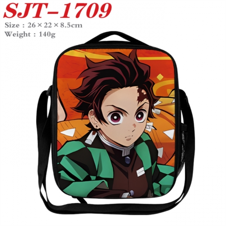 Demon Slayer Kimets Anime Lunch Bag Crossbody Bag 26x22x8.5cm 