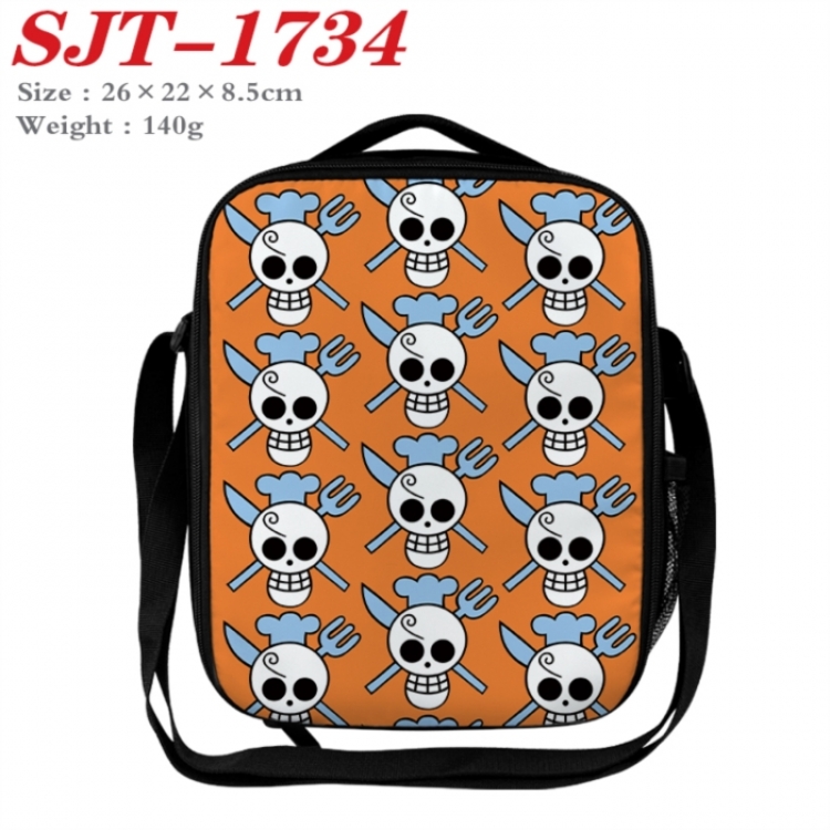 One Piece Anime Lunch Bag Crossbody Bag 26x22x8.5cm 