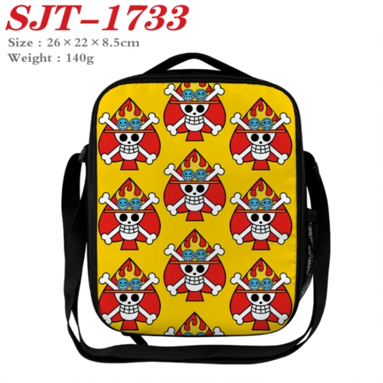 One Piece Anime Lunch Bag Crossbody Bag 26x22x8.5cm 