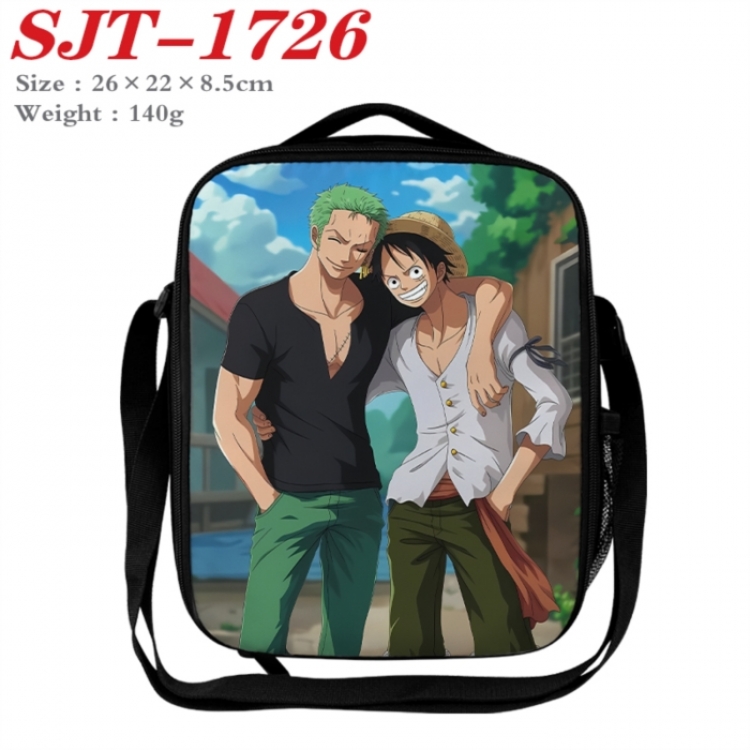 One Piece Anime Lunch Bag Crossbody Bag 26x22x8.5cm 