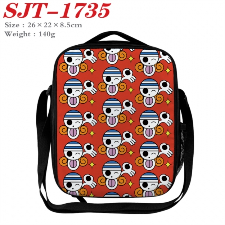 One Piece Anime Lunch Bag Crossbody Bag 26x22x8.5cm 