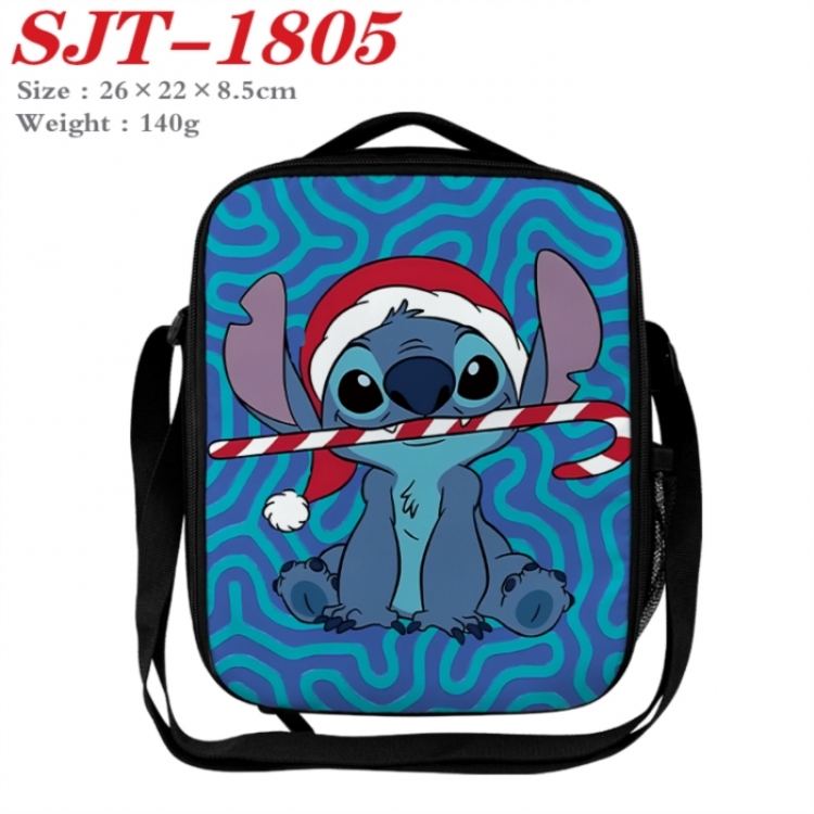 Lilo & Stitch Anime Lunch Bag Crossbody Bag 26x22x8.5cm 