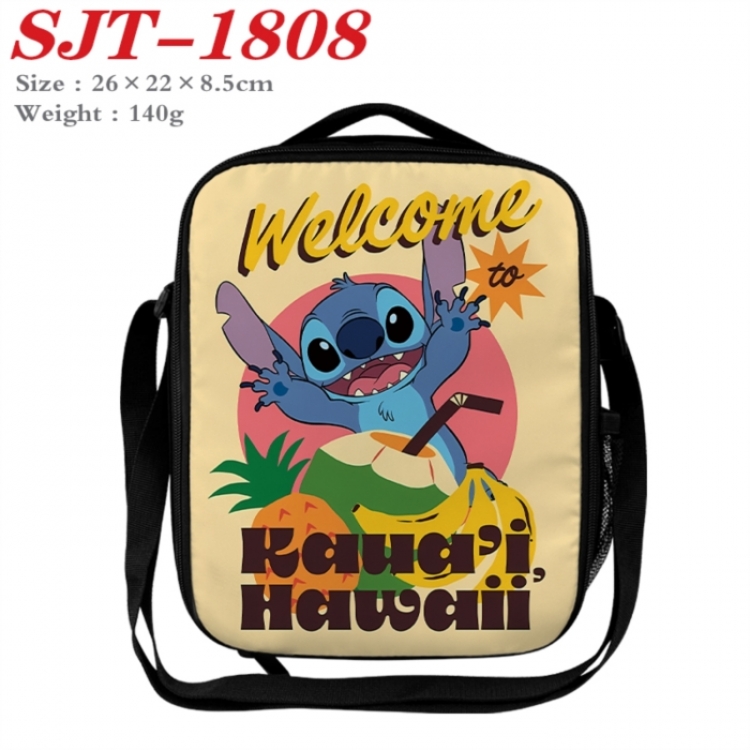 Lilo & Stitch Anime Lunch Bag Crossbody Bag 26x22x8.5cm 