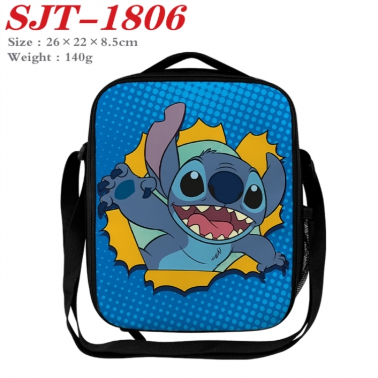 Lilo & Stitch Anime Lunch Bag Crossbody Bag 26x22x8.5cm 