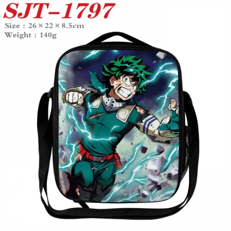 My Hero Academia Anime Lunch Bag Crossbody Bag 26x22x8.5cm 