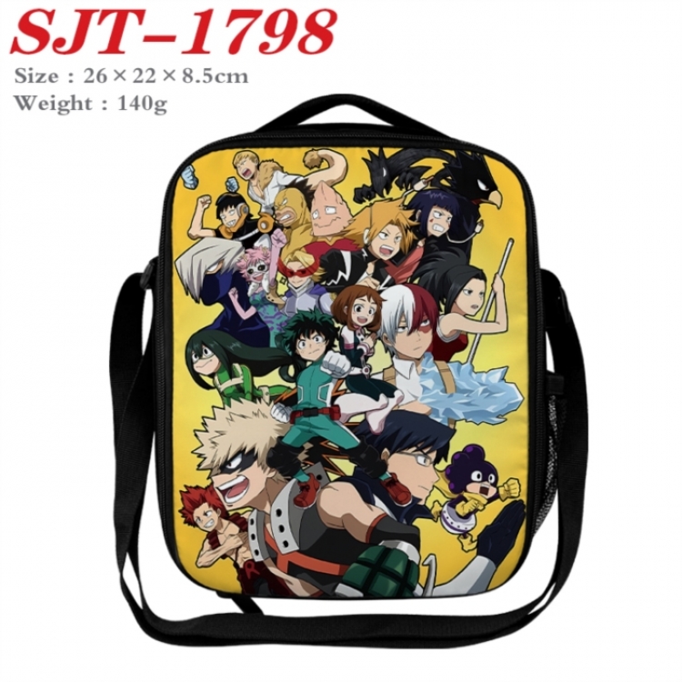 My Hero Academia Anime Lunch Bag Crossbody Bag 26x22x8.5cm 