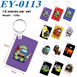 Among us Anime rectangular key...