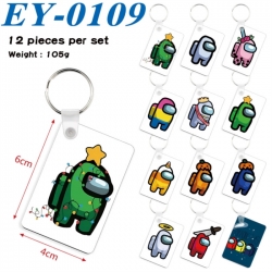 Among us Anime rectangular key...