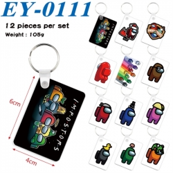 Among us Anime rectangular key...