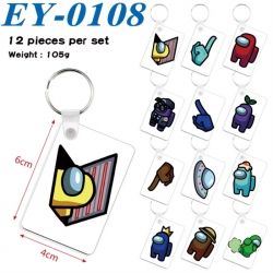 Among us Anime rectangular key...