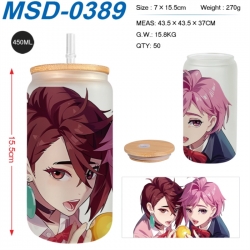 Dandadan Anime frosted glass c...