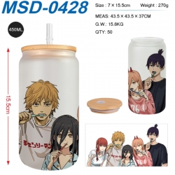 Chainsaw man Anime frosted gla...