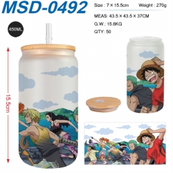 One Piece Anime frosted glass ...