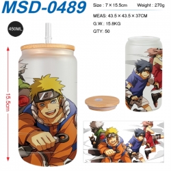Naruto Anime frosted glass cup...