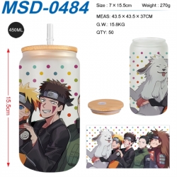 Naruto Anime frosted glass cup...