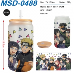 Naruto Anime frosted glass cup...