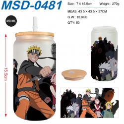 Naruto Anime frosted glass cup...