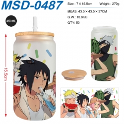 Naruto Anime frosted glass cup...