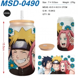 Naruto Anime frosted glass cup...