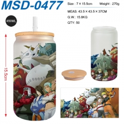 Naruto Anime frosted glass cup...