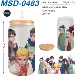 Naruto Anime frosted glass cup...