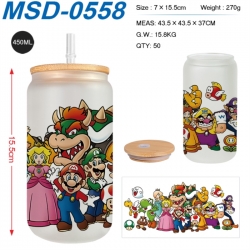 Super Mario Anime frosted glas...
