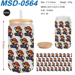Super Mario Anime frosted glas...
