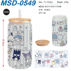 sanrio Anime frosted glass cup...