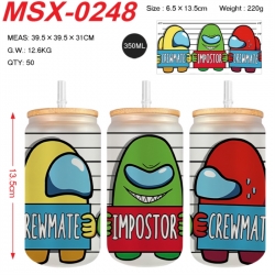 Among us Anime frosted glass c...