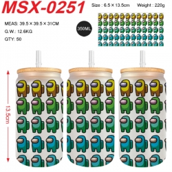 Among us Anime frosted glass c...