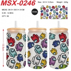 Among us Anime frosted glass c...