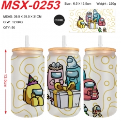 Among us Anime frosted glass c...