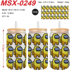 Among us Anime frosted glass c...