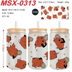 Chainsaw man Anime frosted gla...