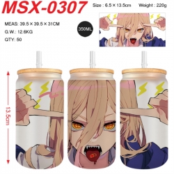 Chainsaw man Anime frosted gla...