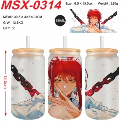 Chainsaw man Anime frosted gla...