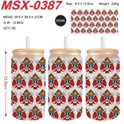 One Piece Anime frosted glass ...