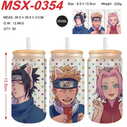 Naruto Anime frosted glass cup...