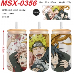 Naruto Anime frosted glass cup...
