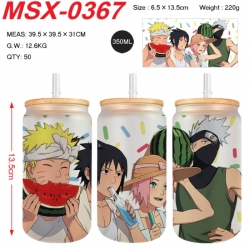 Naruto Anime frosted glass cup...