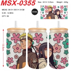 Naruto Anime frosted glass cup...